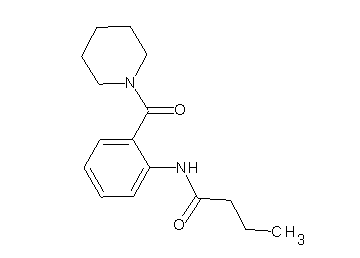 N-[2-(1-piperidinylcarbonyl)phenyl]butanamide