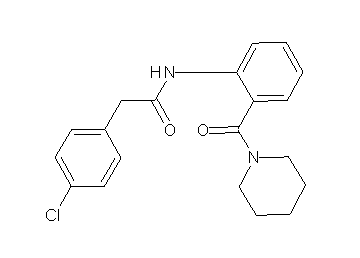 2-(4-chlorophenyl)-N-[2-(1-piperidinylcarbonyl)phenyl]acetamide