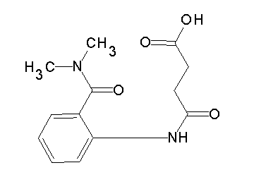 4-({2-[(dimethylamino)carbonyl]phenyl}amino)-4-oxobutanoic acid