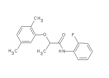 2-(2,5-dimethylphenoxy)-N-(2-fluorophenyl)propanamide
