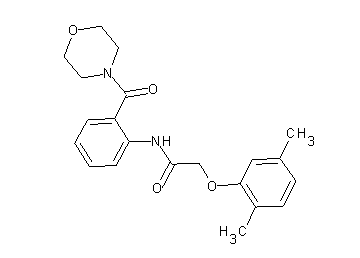 2-(2,5-dimethylphenoxy)-N-[2-(4-morpholinylcarbonyl)phenyl]acetamide
