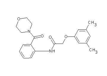 2-(3,5-dimethylphenoxy)-N-[2-(4-morpholinylcarbonyl)phenyl]acetamide