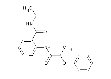 N-ethyl-2-[(2-phenoxypropanoyl)amino]benzamide