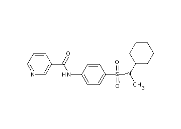 N-(4-{[cyclohexyl(methyl)amino]sulfonyl}phenyl)nicotinamide
