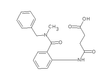 4-[(2-{[benzyl(methyl)amino]carbonyl}phenyl)amino]-4-oxobutanoic acid