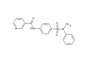 N-(4-{[methyl(phenyl)amino]sulfonyl}phenyl)nicotinamide