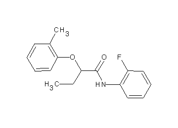 N-(2-fluorophenyl)-2-(2-methylphenoxy)butanamide