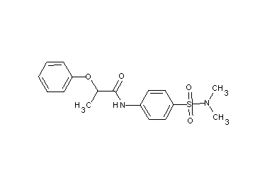 N-{4-[(dimethylamino)sulfonyl]phenyl}-2-phenoxypropanamide
