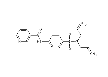 N-{4-[(diallylamino)sulfonyl]phenyl}nicotinamide