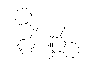 2-({[2-(4-morpholinylcarbonyl)phenyl]amino}carbonyl)cyclohexanecarboxylic acid