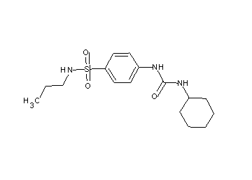 4-{[(cyclohexylamino)carbonyl]amino}-N-propylbenzenesulfonamide