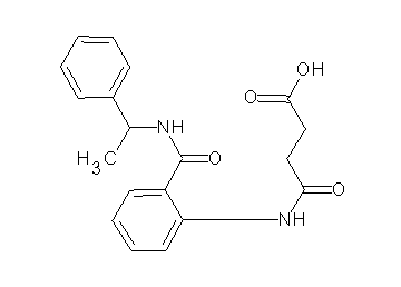 4-oxo-4-[(2-{[(1-phenylethyl)amino]carbonyl}phenyl)amino]butanoic acid