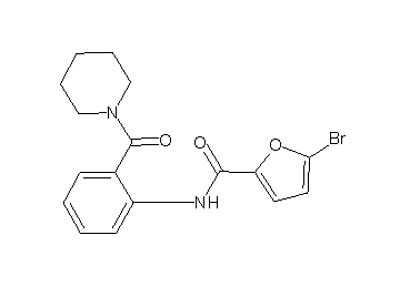 5-bromo-N-[2-(1-piperidinylcarbonyl)phenyl]-2-furamide