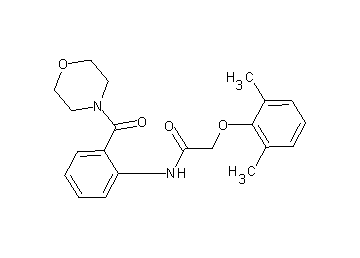 2-(2,6-dimethylphenoxy)-N-[2-(4-morpholinylcarbonyl)phenyl]acetamide