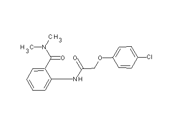 2-{[(4-chlorophenoxy)acetyl]amino}-N,N-dimethylbenzamide