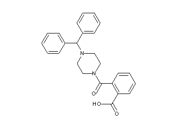 2-{[4-(diphenylmethyl)-1-piperazinyl]carbonyl}benzoic acid