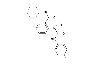 2-[{[(4-chlorophenyl)amino]carbonyl}(methyl)amino]-N-cyclohexylbenzamide