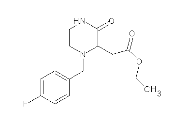 ethyl [1-(4-fluorobenzyl)-3-oxo-2-piperazinyl]acetate