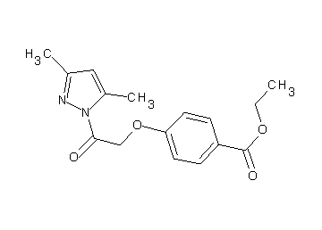 ethyl 4-[2-(3,5-dimethyl-1H-pyrazol-1-yl)-2-oxoethoxy]benzoate