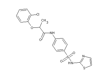 2-(2-chlorophenoxy)-N-{4-[(1,3-thiazol-2-ylamino)sulfonyl]phenyl}propanamide