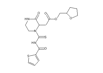 tetrahydro-2-furanylmethyl (3-oxo-1-{[(2-thienylcarbonyl)amino]carbonothioyl}-2-piperazinyl)acetate