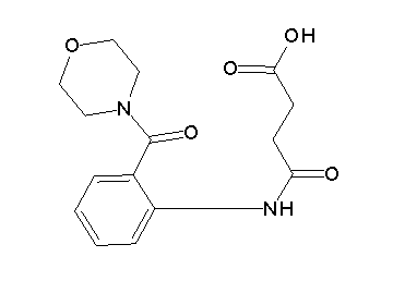4-{[2-(4-morpholinylcarbonyl)phenyl]amino}-4-oxobutanoic acid