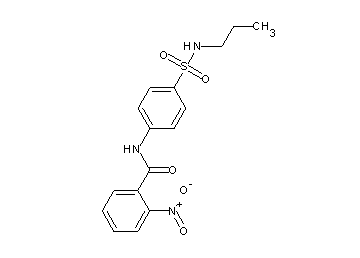 2-nitro-N-{4-[(propylamino)sulfonyl]phenyl}benzamide