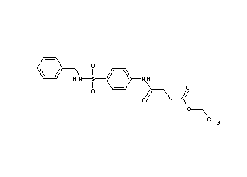ethyl 4-({4-[(benzylamino)sulfonyl]phenyl}amino)-4-oxobutanoate