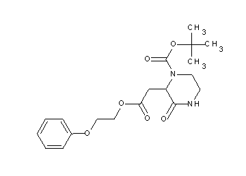 tert-butyl 3-oxo-2-[2-oxo-2-(2-phenoxyethoxy)ethyl]-1-piperazinecarboxylate