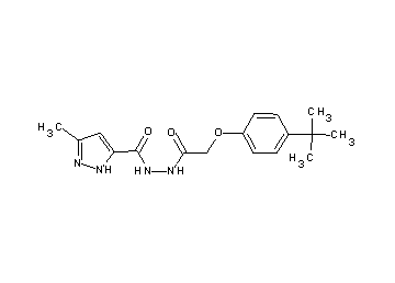 N'-[(4-tert-butylphenoxy)acetyl]-3-methyl-1H-pyrazole-5-carbohydrazide