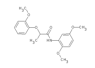 N-(2,5-dimethoxyphenyl)-2-(2-methoxyphenoxy)propanamide - Click Image to Close