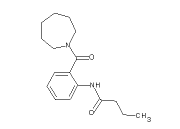 N-[2-(1-azepanylcarbonyl)phenyl]butanamide
