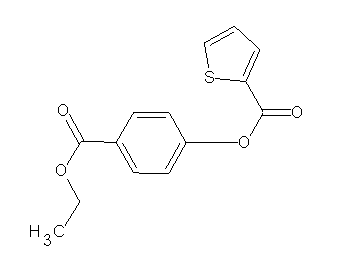 4-(ethoxycarbonyl)phenyl 2-thiophenecarboxylate
