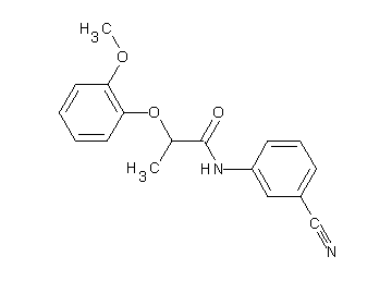 N-(3-cyanophenyl)-2-(2-methoxyphenoxy)propanamide