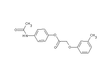 4-(acetylamino)phenyl (3-methylphenoxy)acetate