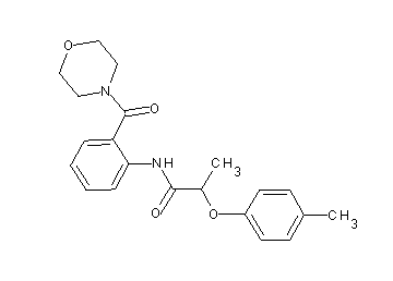 2-(4-methylphenoxy)-N-[2-(4-morpholinylcarbonyl)phenyl]propanamide