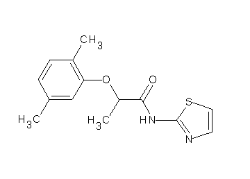 2-(2,5-dimethylphenoxy)-N-1,3-thiazol-2-ylpropanamide