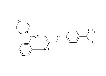 2-(4-isopropylphenoxy)-N-[2-(4-morpholinylcarbonyl)phenyl]acetamide
