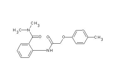N,N-dimethyl-2-{[(4-methylphenoxy)acetyl]amino}benzamide