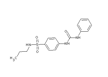 4-[(anilinocarbonyl)amino]-N-propylbenzenesulfonamide