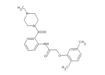 2-(2,5-dimethylphenoxy)-N-{2-[(4-methyl-1-piperazinyl)carbonyl]phenyl}acetamide