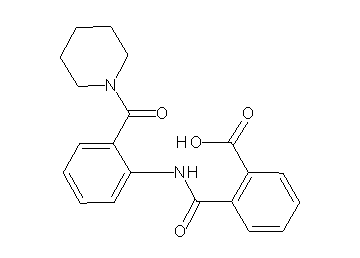 2-({[2-(1-piperidinylcarbonyl)phenyl]amino}carbonyl)benzoic acid