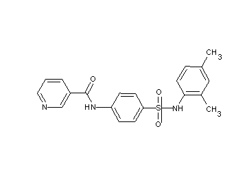N-(4-{[(2,4-dimethylphenyl)amino]sulfonyl}phenyl)nicotinamide