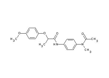 N-{4-[acetyl(methyl)amino]phenyl}-2-(4-methoxyphenoxy)propanamide