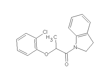 1-[2-(2-chlorophenoxy)propanoyl]indoline