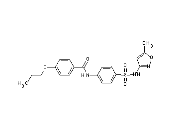 N-(4-{[(5-methyl-3-isoxazolyl)amino]sulfonyl}phenyl)-4-propoxybenzamide
