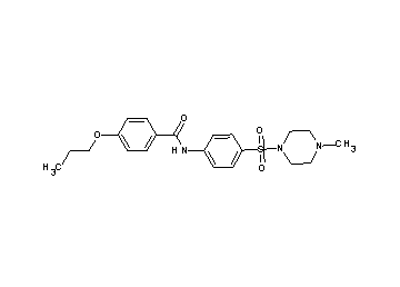 N-{4-[(4-methyl-1-piperazinyl)sulfonyl]phenyl}-4-propoxybenzamide