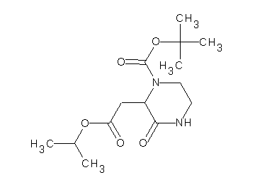 tert-butyl 2-(2-isopropoxy-2-oxoethyl)-3-oxo-1-piperazinecarboxylate