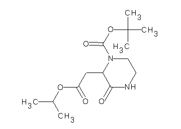 tert-butyl 2-(2-isopropoxy-2-oxoethyl)-3-oxo-1-piperazinecarboxylate tert-butyl 2-(2-isopropoxy-2-oxoethyl)-3-oxo-1-piperazinecarboxylate