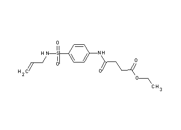 ethyl 4-({4-[(allylamino)sulfonyl]phenyl}amino)-4-oxobutanoate